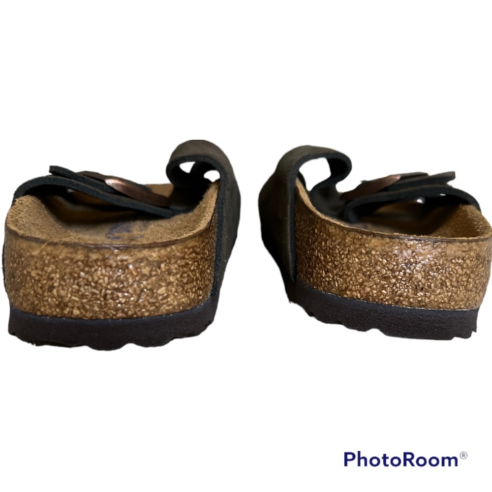 Birkenstock Arizona Soft Footbed Mocha Suede Leather 38 7 7.5 New NWOT - Picture 3 of 8